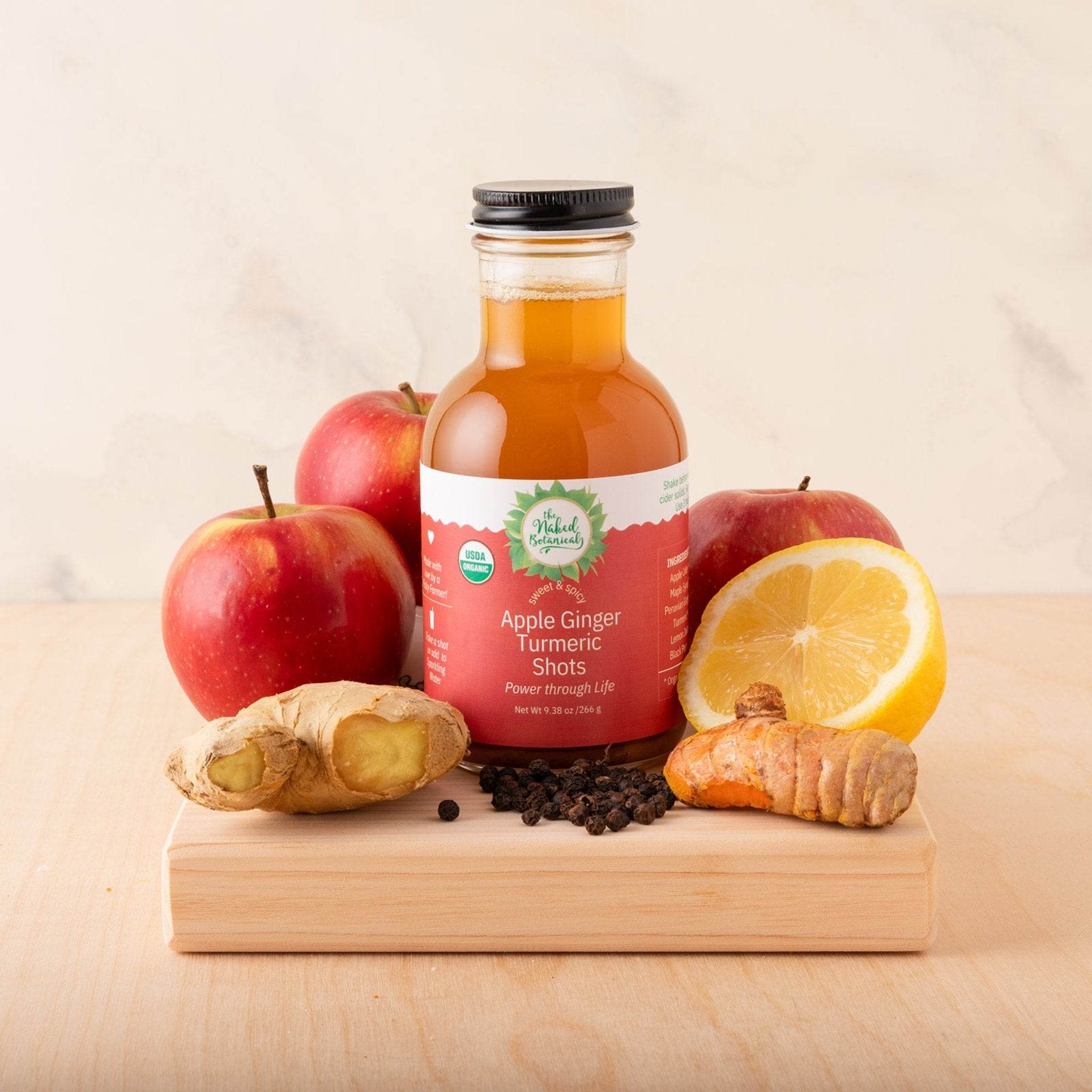 Apple Ginger Turmeric Shots - The Naked Botanical