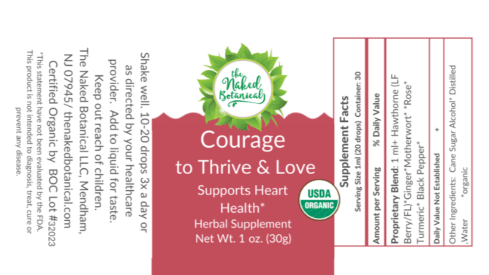 Courage Tincture - The Naked Botanical
