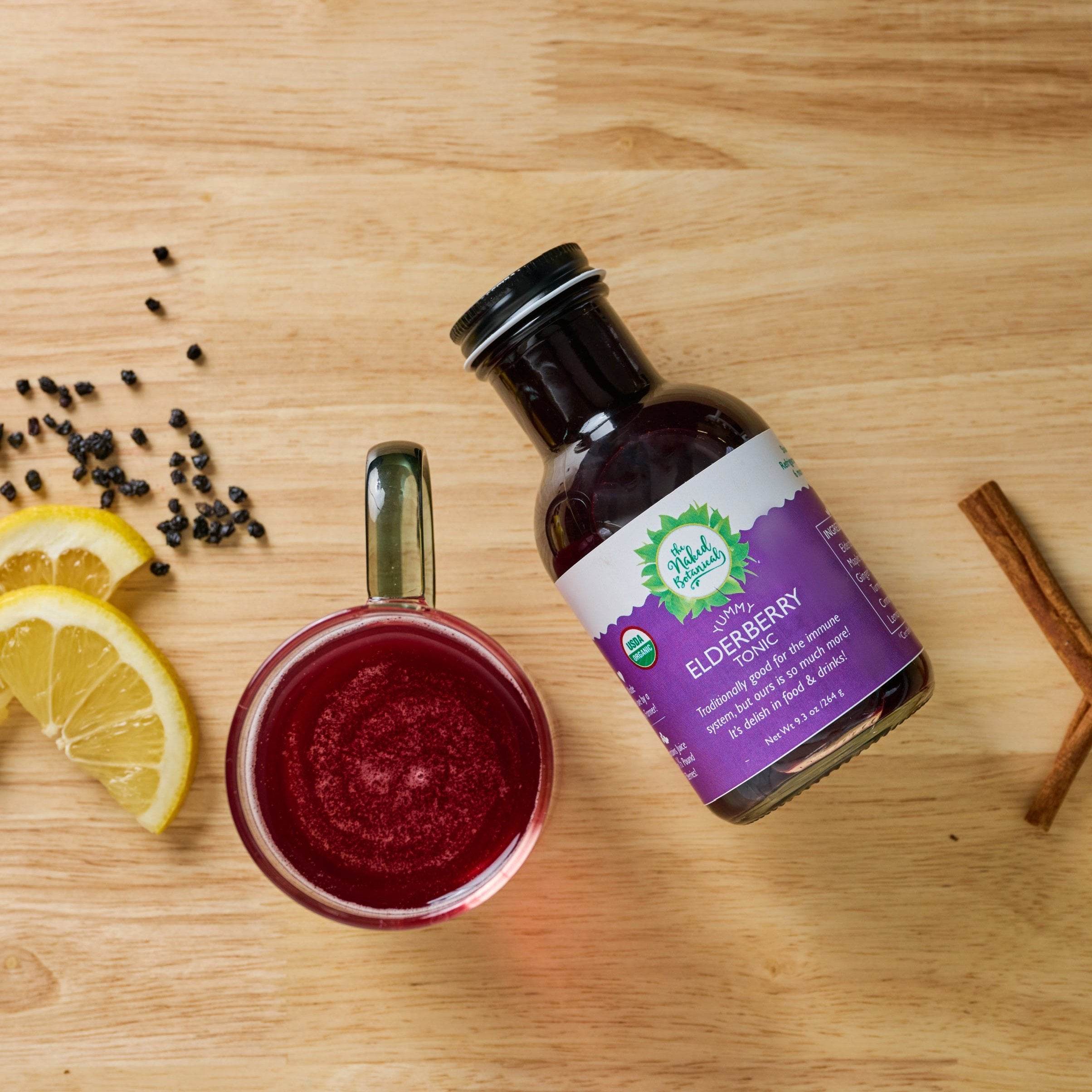 Elderberry Ginger Turmeric Tonic - The Naked Botanical