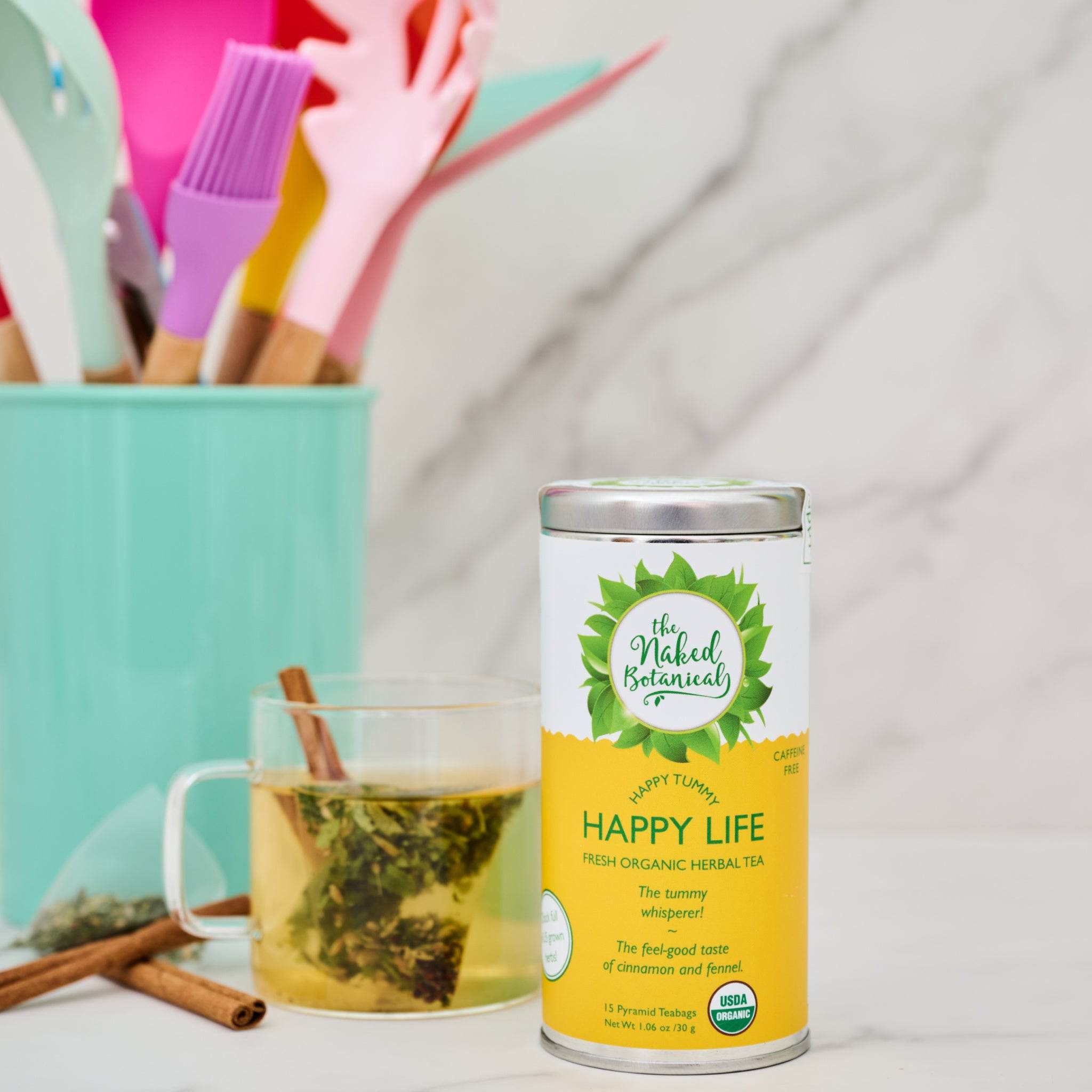 Happy Tummy, Happy Life Herbal Tea - The Naked Botanical