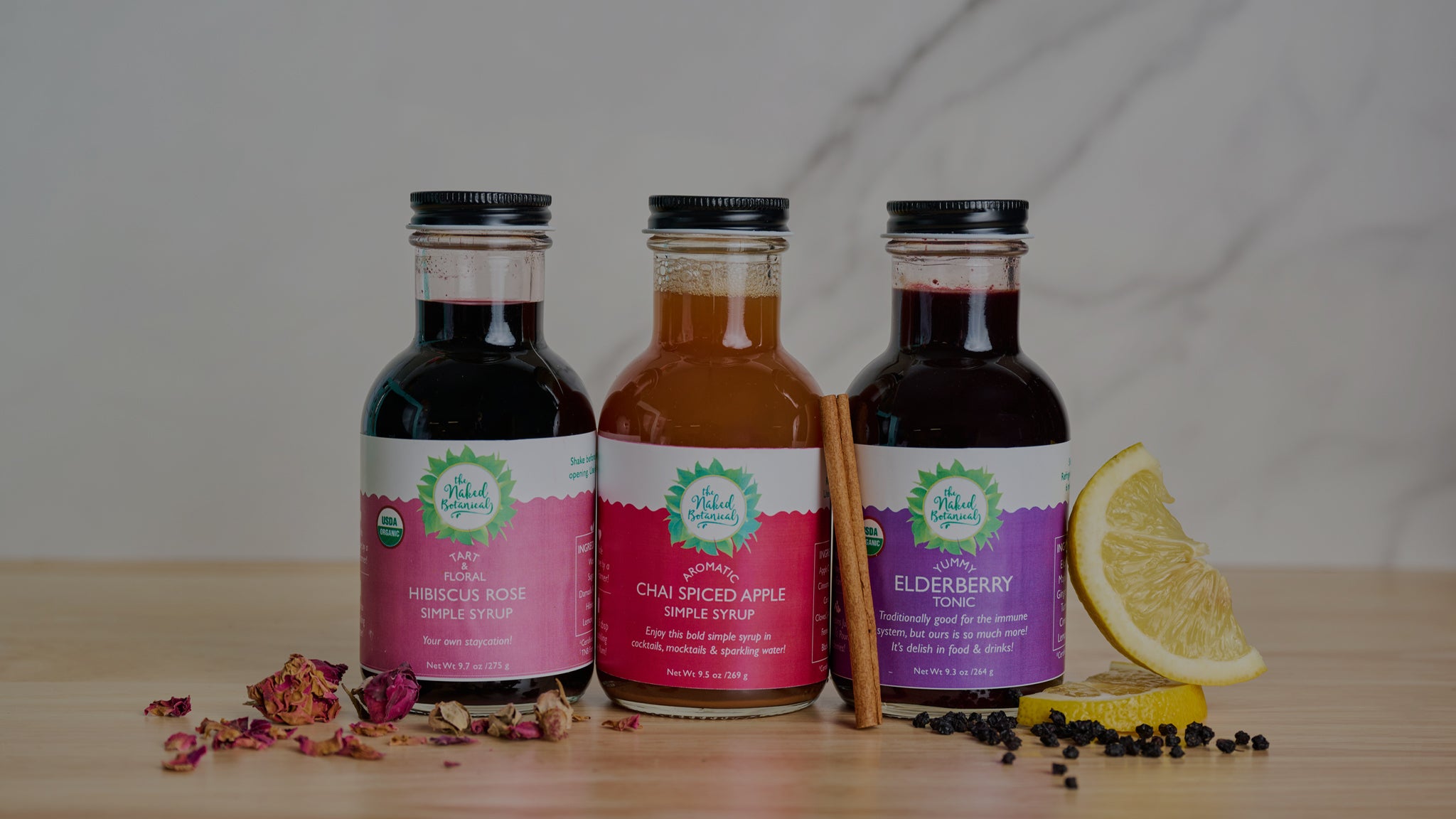 USA grown, farm-fresh herbal tonics and syrups from The Naked Botanical, crafted with organic ingredients for wellness and vitality