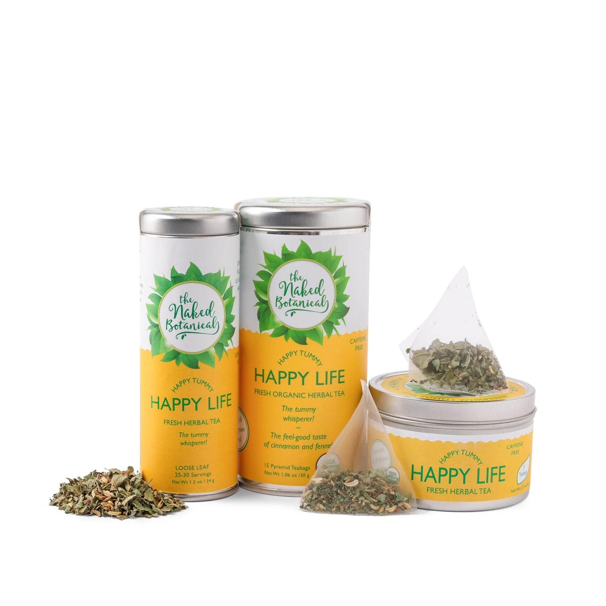 Happy Tummy, Happy Life Herbal Tea - The Naked Botanical