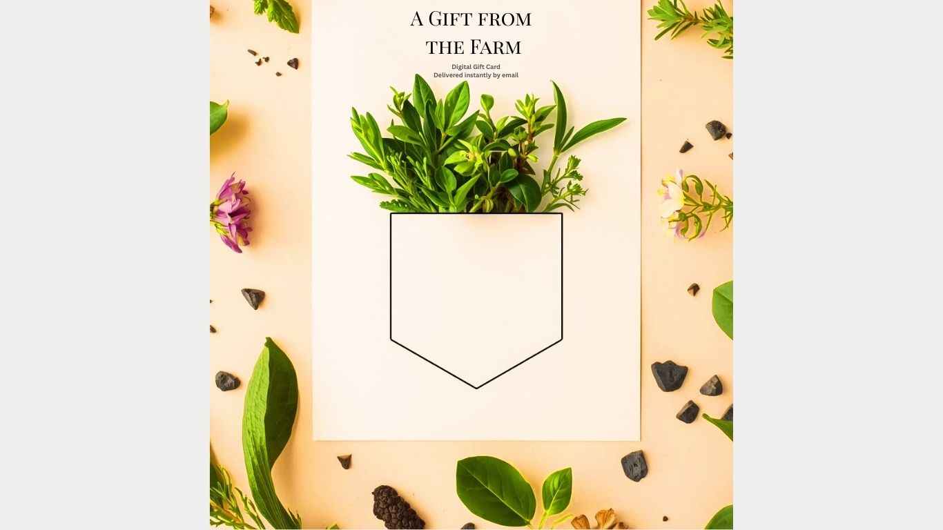 The Naked botanical A gift certificate from the farm