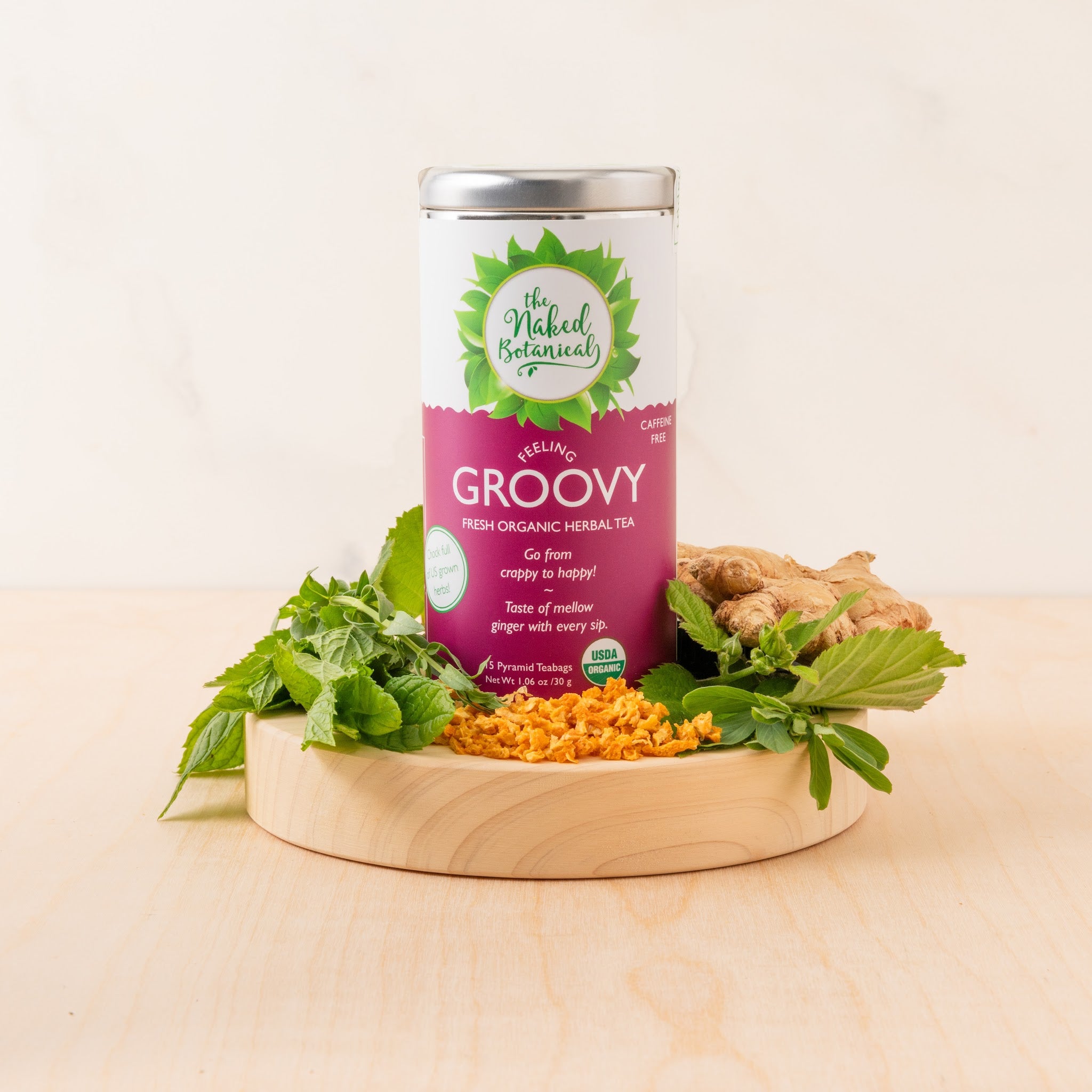 Feeling Groovy Herbal Tea - The Naked Botanical