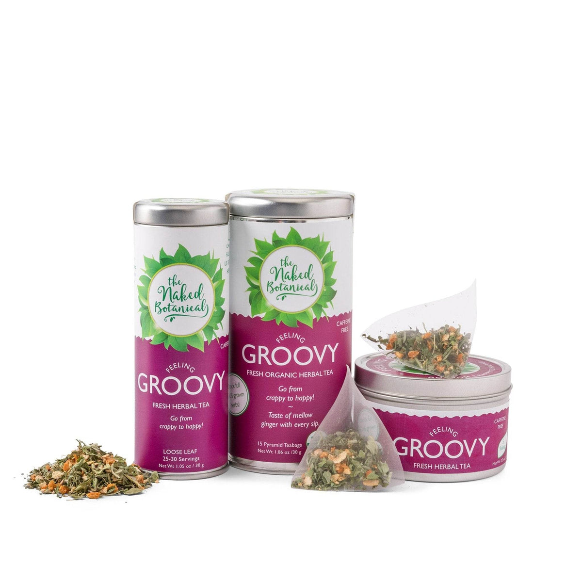 Feeling Groovy Herbal Tea - The Naked Botanical