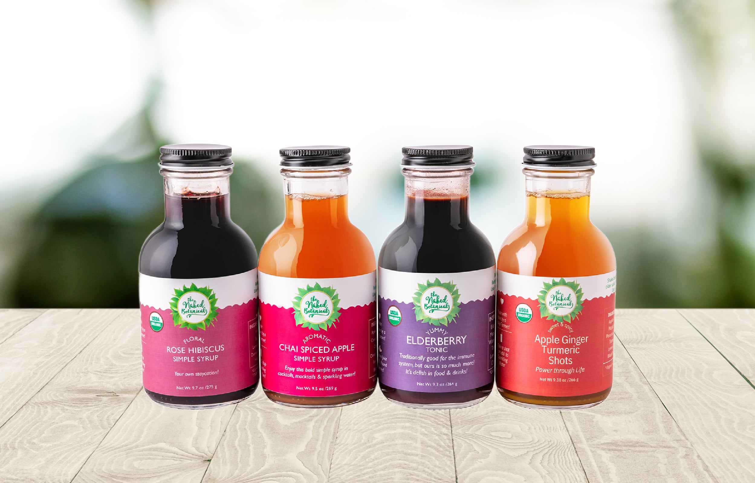 The Naked Botanical-4 Tonics and Concentrate for Wellness and adding a sparkle to water and other drinks.